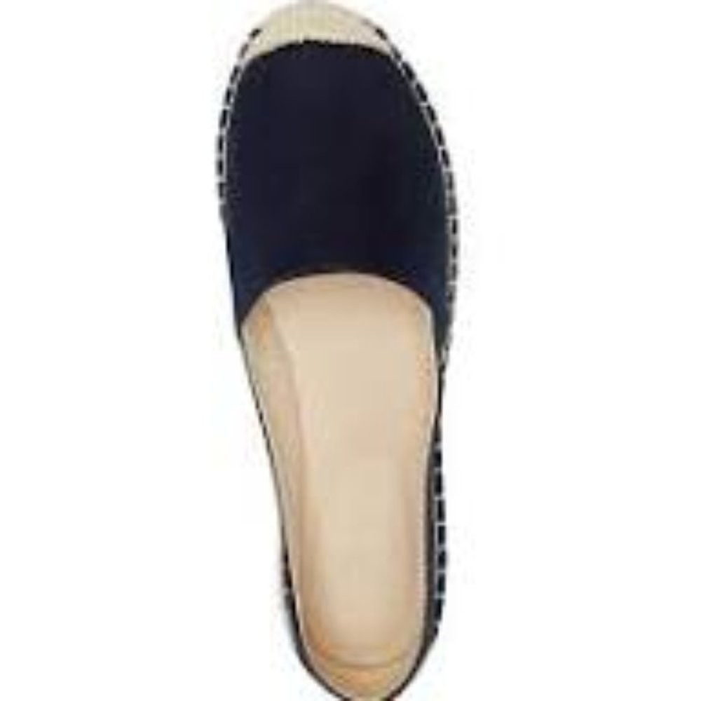 NEW ellos Navy Espadrille Flat - 9.5 W - NWOT